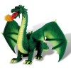 Bullyland - Dragon cu flacari - Verde